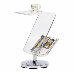 Dkd home decor table porte-revues - Transparent