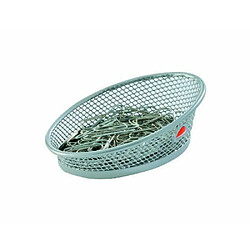 Alba Pot à trombones en métal Mesh - Gris métal