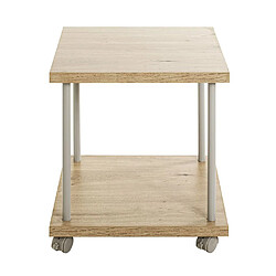Pegane Table de desserte MDF et métal - Gris