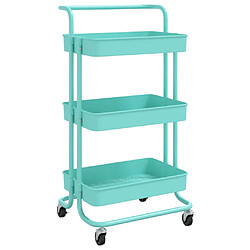 VIDAXL - Chariot de cuisine Turquoise