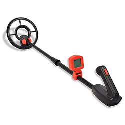 VidaXL Détecteur de métaux avec écran LCD - Noir rouge