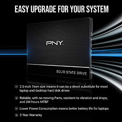PNY CS900 Disque dur SSD 2To 2.5 pas cher