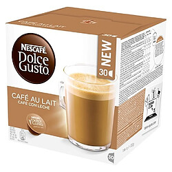 Dolce gusto capsules café au lait - Boîte de 30