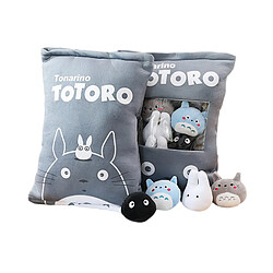 Oreiller peluche Totoro, coussin doudou