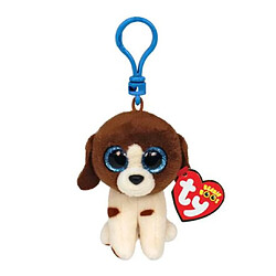Ty porte-clé peluche Beanie Boos Muddles Porte-clé peluche chien Beanie Boos - Matière douce - Non lumineux - Non interactif - Dès 3 ans