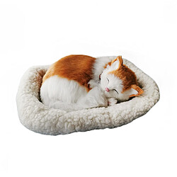 Peluche chat respirant interactif