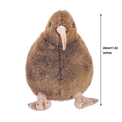Peluche oiseau kiwi en doudou - Marron