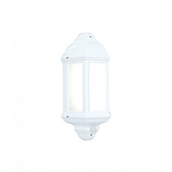 Endon Halbury PIR - Blanc Applique de jardin - Polycarbonate - 7W - Module LED - 600 lm - IP44 - Hauteur 36.55 cm