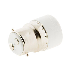 Zenitech Adaptateur de douille B22 vers E14 - Blanc
