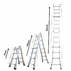 Secury-T Securit Échelle pliante 4x3 marches