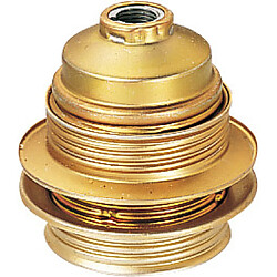 Lebenoid Douille E27 en acier laitonné