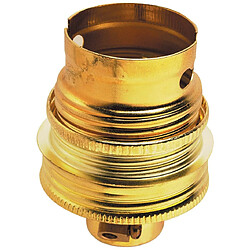 Legrand Douille B22 acier laitonné