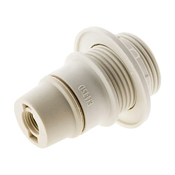 Zenitech douille E14 simple bague - blanc
