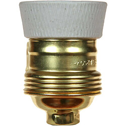 Lebenoid Douille E27 acier laitonné