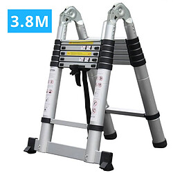 Secury-T Securit Echelle télescopique 2x6 marches 3,8M