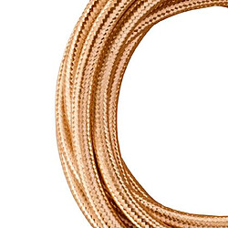 Bailey Câble textile pour éclairage - Champagne métallique