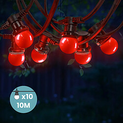 Skylanterne Guirlande Guinguette Rouge 10 m