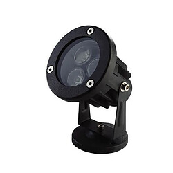 YONIS Spot LED RGB Extérieur Projecteur LED extérieur - Acier/alu/verre - RGB - 480 lumens - 6W