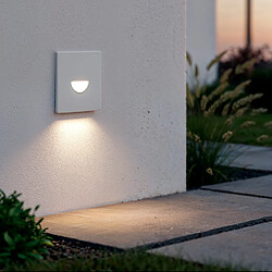 Ledkia Balise LED Guell - Blanc Chaud Balise LED extérieure - 2W - Aluminium - IP65 - 2700K - 65x65x83 mm