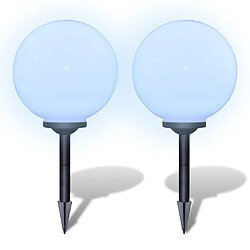 Avis vidaXL Lampes d'allée à LED - Ensemble de 2 pcs