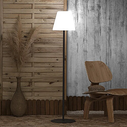 Ledkia Lampadaire LED Solaire Métal Larso Blanc chaud