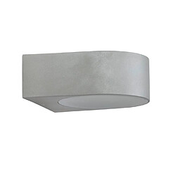 Brilliant (Lighting) BRILLIANT Applique TYLER - Titane Applique extérieure - Métal/verre - E27 - 60W max - IP44 - Dimensions 19x17x7 cm