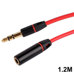 Wewoo Câble Plaqué Or Jack 3,5 mm