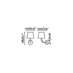 faro Toc - Applique murale de jardin Blanche