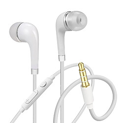Avizar Ecouteurs filaires jack 3.5 mm - Blanc
