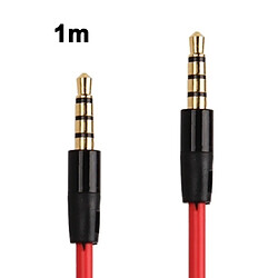 Wewoo Câble audio Jack 3.5 mm - Rouge