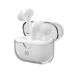 Celly CLEARWH - Blanc Ecouteurs intra-auriculaires - Bluetooth sans fil - micro - réduction de bruit - USB-C