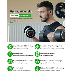 Chrono Écouteurs Bluetooth sport - Noir pas cher