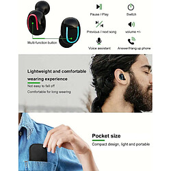 Chrono Écouteurs Bluetooth sport - Noir