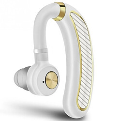 Wewoo Casque Bluetooth k21 Sport - Or blanc