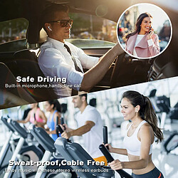 Chrono Écouteurs Bluetooth True - Blanc pas cher