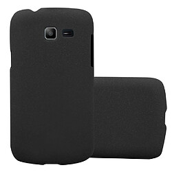 Cadorabo Coque Samsung Galaxy TREND LITE - Noir Coque rigide pour TREND LITE - Protection complète - Design givré élégant - Accès libre fonctions