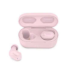 Belkin Soundform Play - Rose Écouteurs intra-auriculaires - Sans fil - Bluetooth - Micro - Réduction de bruit - Télécommande