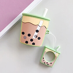 Wewoo Coque de Protection AirPods Milk Tea Vert