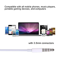 Avis Wewoo Écouteurs 3.5mm Stéréo - Blanc