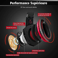 Acheter Chrono Casque gaming filaire - Rouge