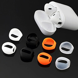 Wewoo Étui silicone pour Apple AirPods - Noir pas cher
