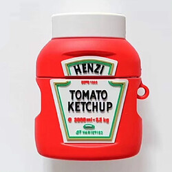 Wewoo Coque Ketchup AirPods Rouge