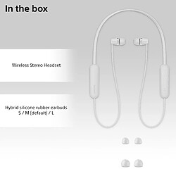 Sony WI-C100 - Blanc pas cher