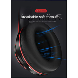 Écouteurs Bluetooth pliables LED - Bleu pas cher