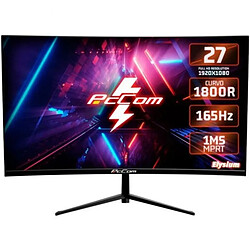 PcCom Elysium GO2780CV Écran 27" - Full HD - Courbé - 165 Hz - HDMI/DisplayPort