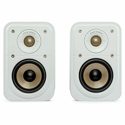 Polk Elite ES10 - Blanc Enceinte active Hi-Fi compacte - 100 W - 8 ohms - Bluetooth - 5 voies - Réponse jusqu’à 40 kHz