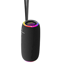 Yonis Enceinte Bluetooth - Noir Enceinte nomade Bluetooth IPX7 étanche - 20 W stéréo TWS - Bluetooth 5.0 - Entrée jack 3,5 mm - Autonomie 4 h - Portée 10 m