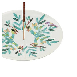 Aromandise Coupelle Porte-encens Porcelaine Aquarelle