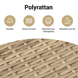 Acheter vidaXL Salon de jardin avec coussins 3 pcs - Beige