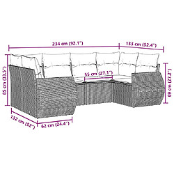 Avis vidaXL Salon de Jardin - Résine Tressée - Noir